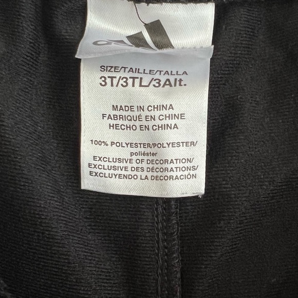 Toddler Boys’ ADIDAS Track Suit (Size 3T). Black/Baby Blue - Picture 8 of 8